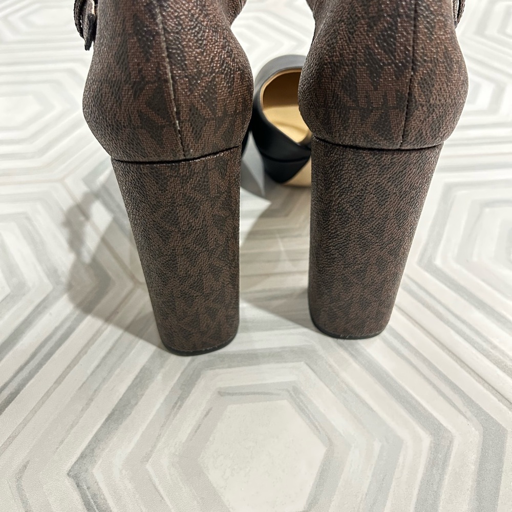 Michael Kors Brown Patterned Block Heels - image 1